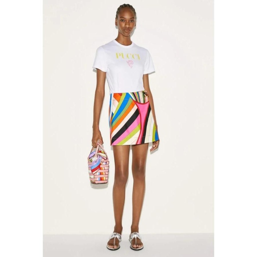 Mulher EMILIO PUCCI | Tee Shirt 002 Viola/ Kaki