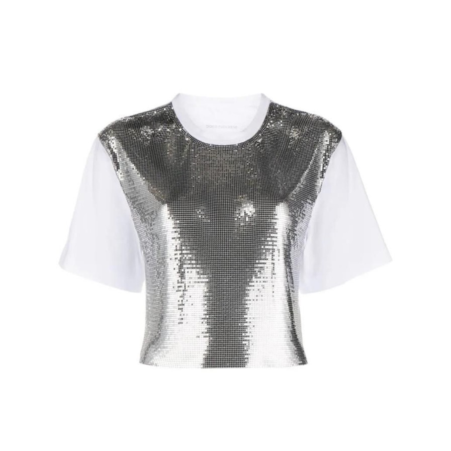 Mulher PACO RABANNE | Blusas Senhora Silver/White