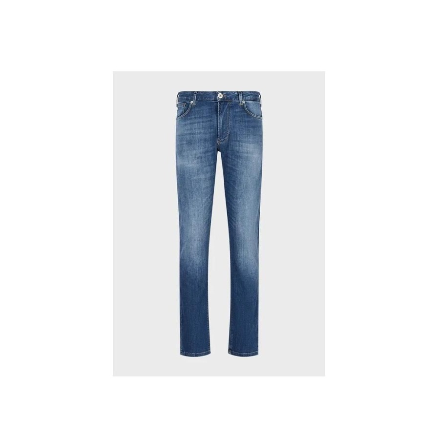 Homem EMPORIO ARMANI MAN | Calcas Denim Blu Md