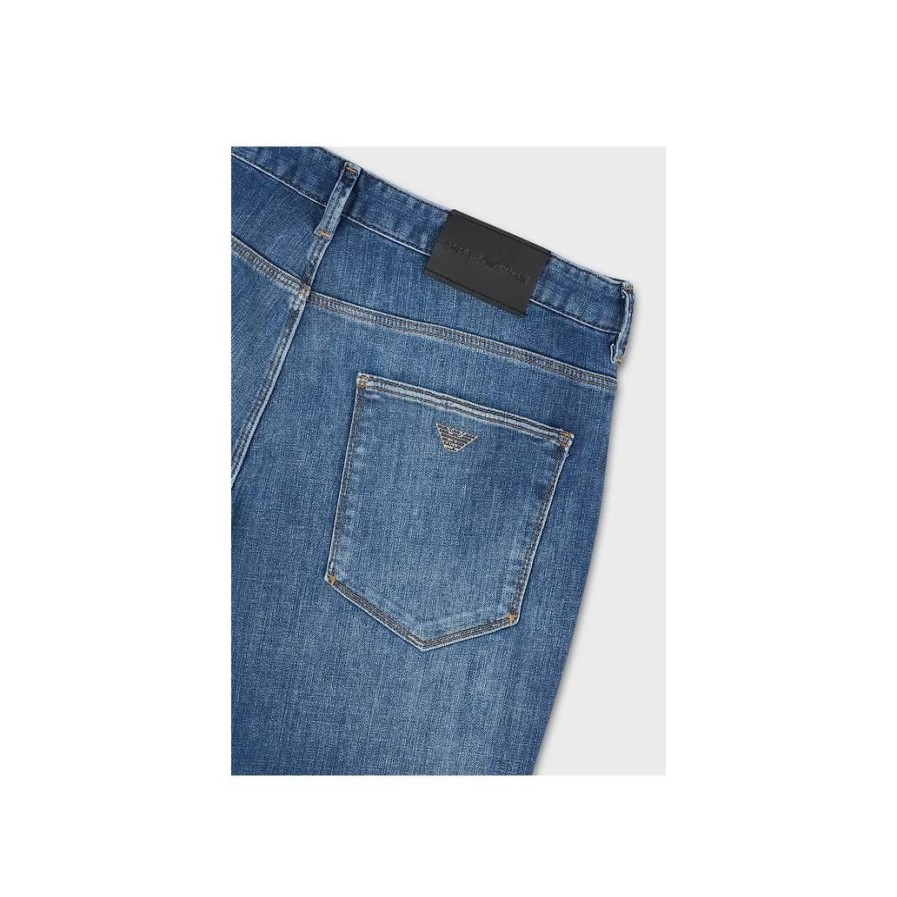 Homem EMPORIO ARMANI MAN | Calcas Denim Blu Md