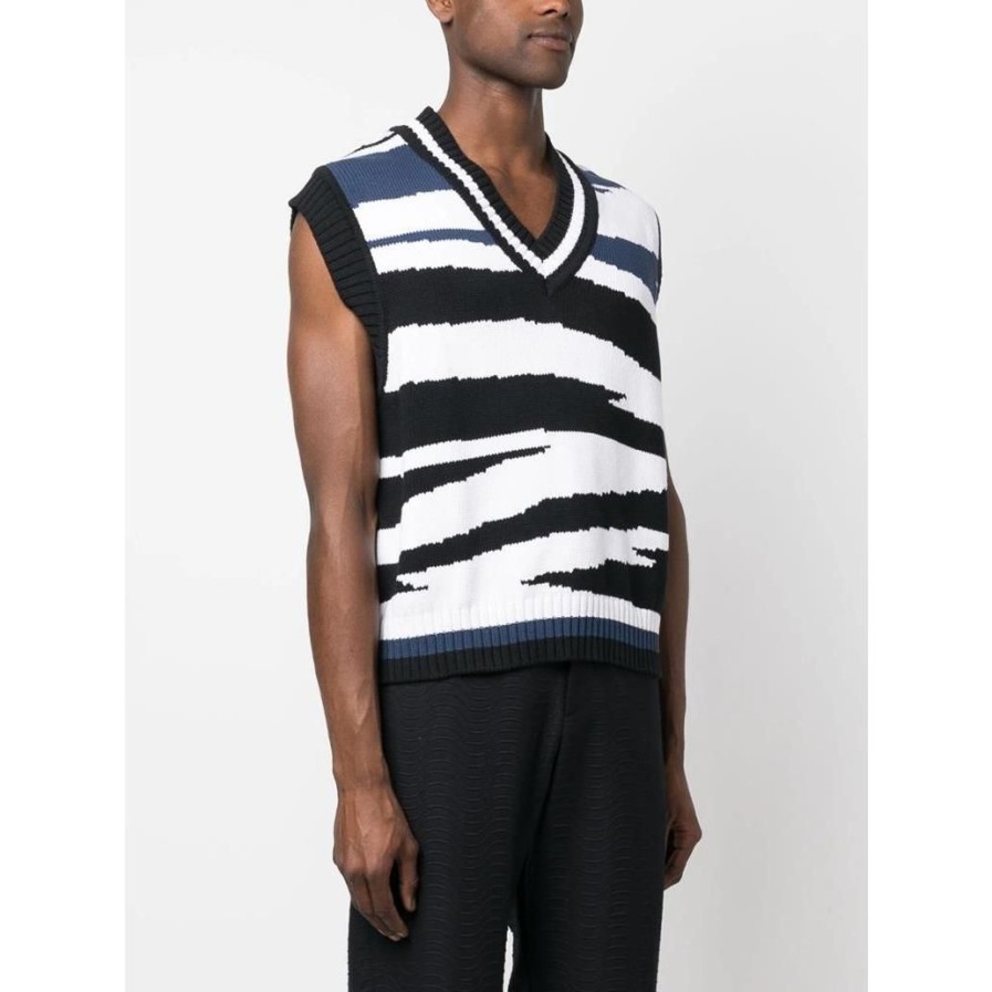 Homem MISSONI | Casaco Curto White Black Blue