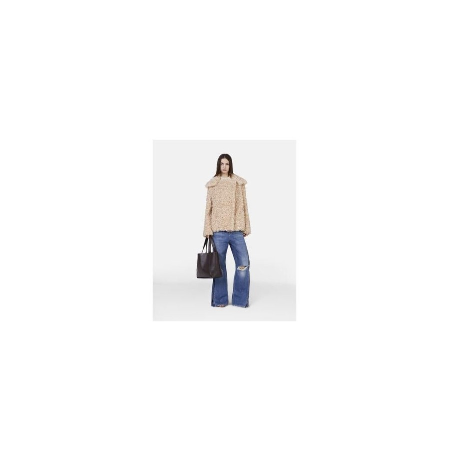 Mulher STELLA MCCARTNEY | Casaco Comprido 9561 Oat