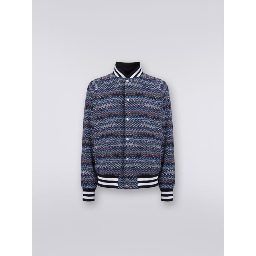 Homem MISSONI | Blusoes Sm8Y1 Navy Base