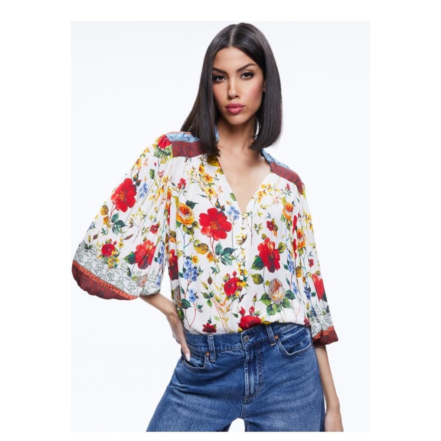 Mulher ALICE & OLIVIA | Blusas Senhora W117 Dew Floral