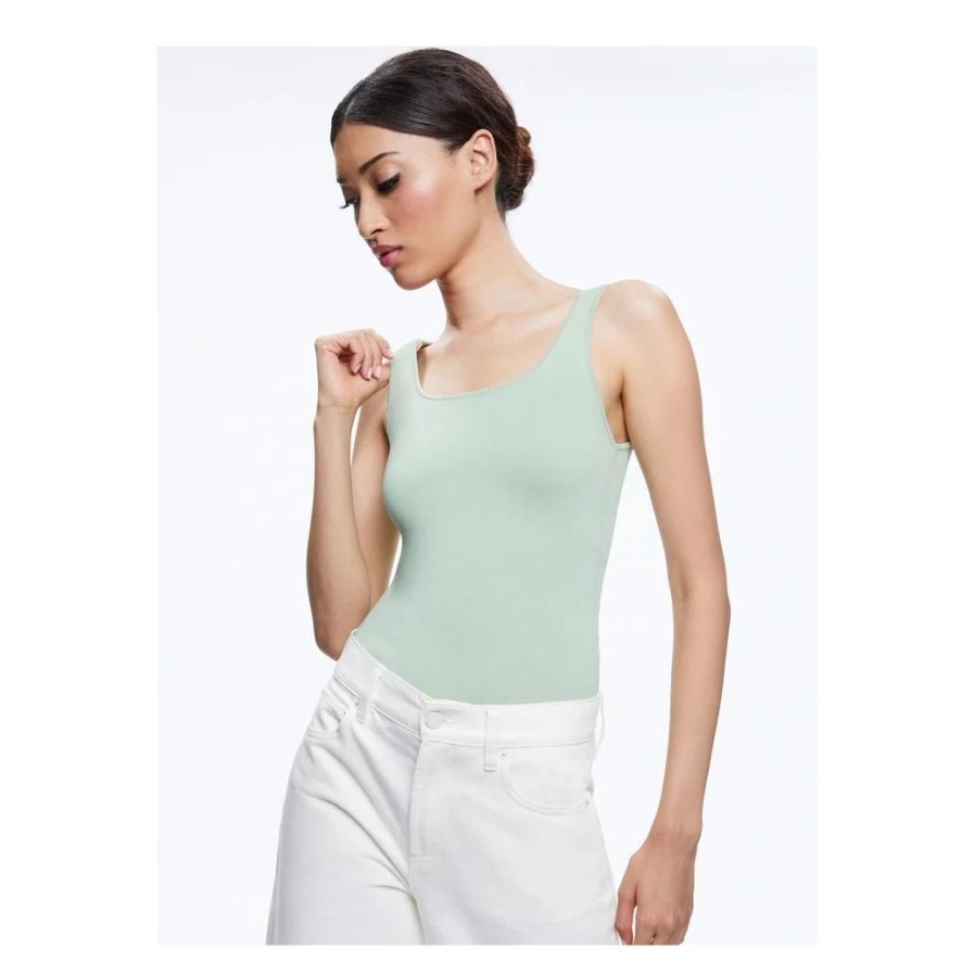 Mulher ALICE & OLIVIA | Camisolas D334 Green Tea