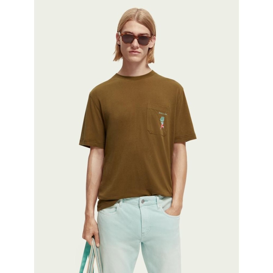 Homem SCOTCH & SODA | Tee Shirt Khaki