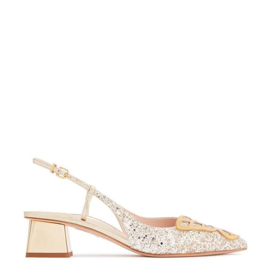 Acessorios SOPHIA WEBSTER | Sapatos Champagne Glitter