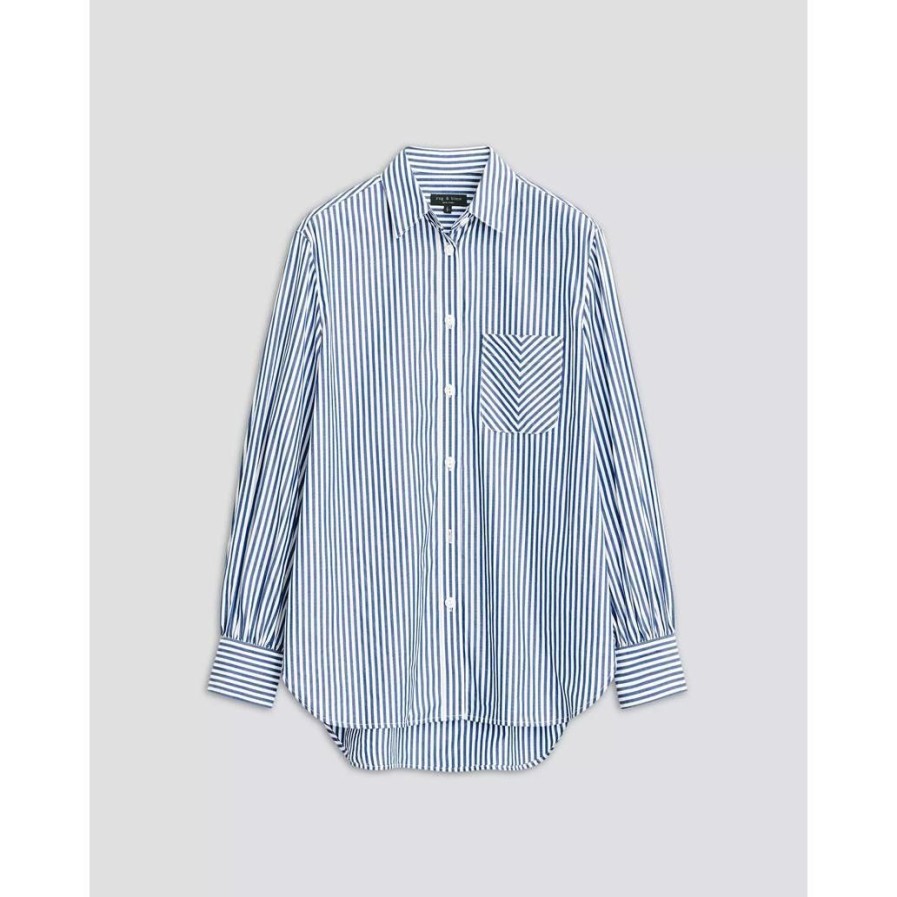 Mulher RAG BONE | Blusas Senhora Blue Stripe